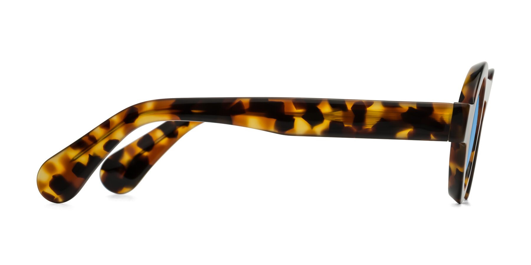 Side of Oboe in Tortoise with Medium Blue Tinted Lenses