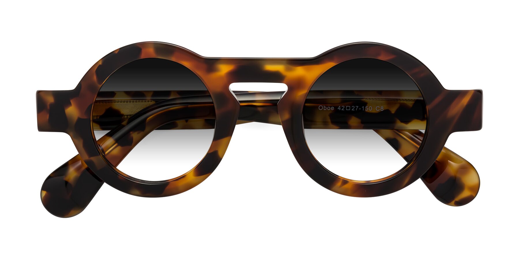 Folded Front of Oboe in Tortoise with Gray Gradient Lenses