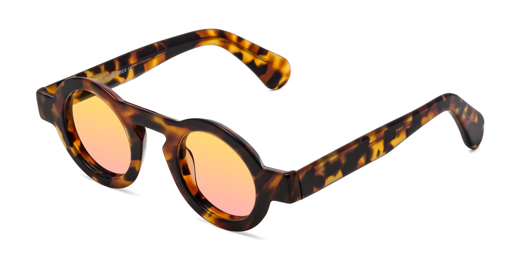 Angle of Oboe in Tortoise with Yellow / Pink Gradient Lenses
