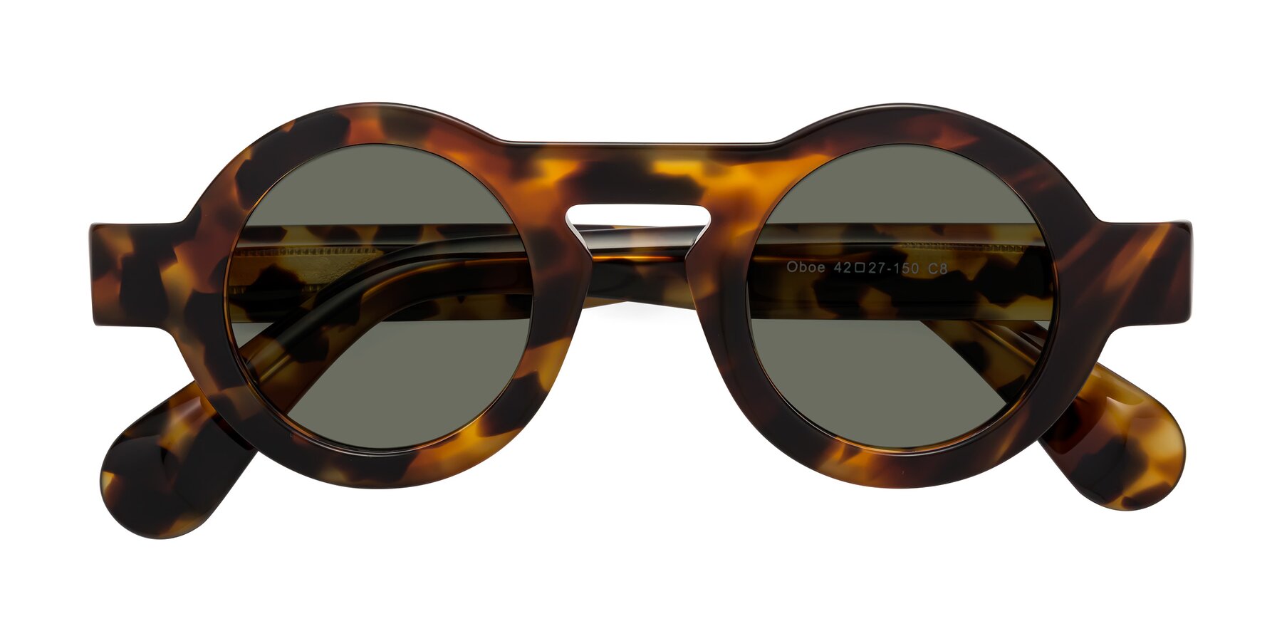 Folded Front of Oboe in Tortoise with Gray Polarized Lenses