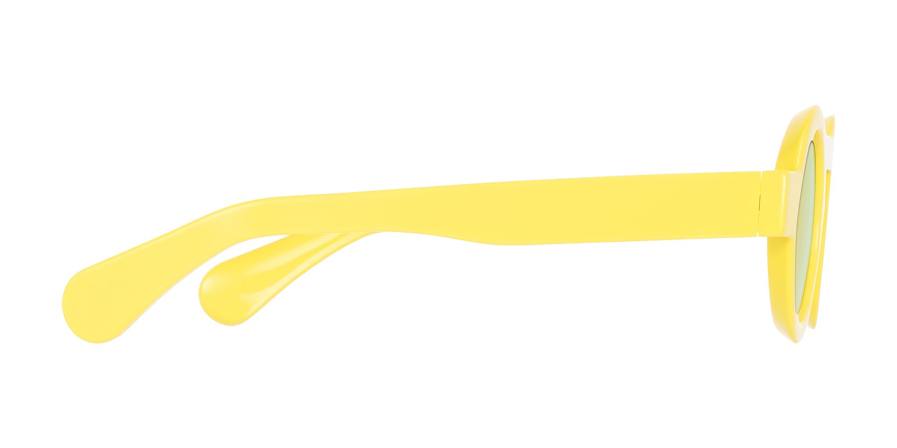 Side of Oboe in Lemon Yellow with Light Green Tinted Lenses