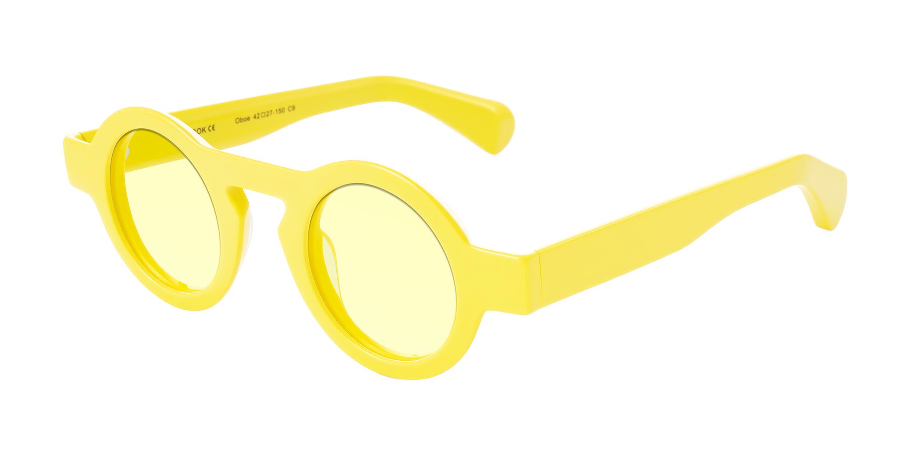 Angle of Oboe in Lemon Yellow with Light Yellow Tinted Lenses