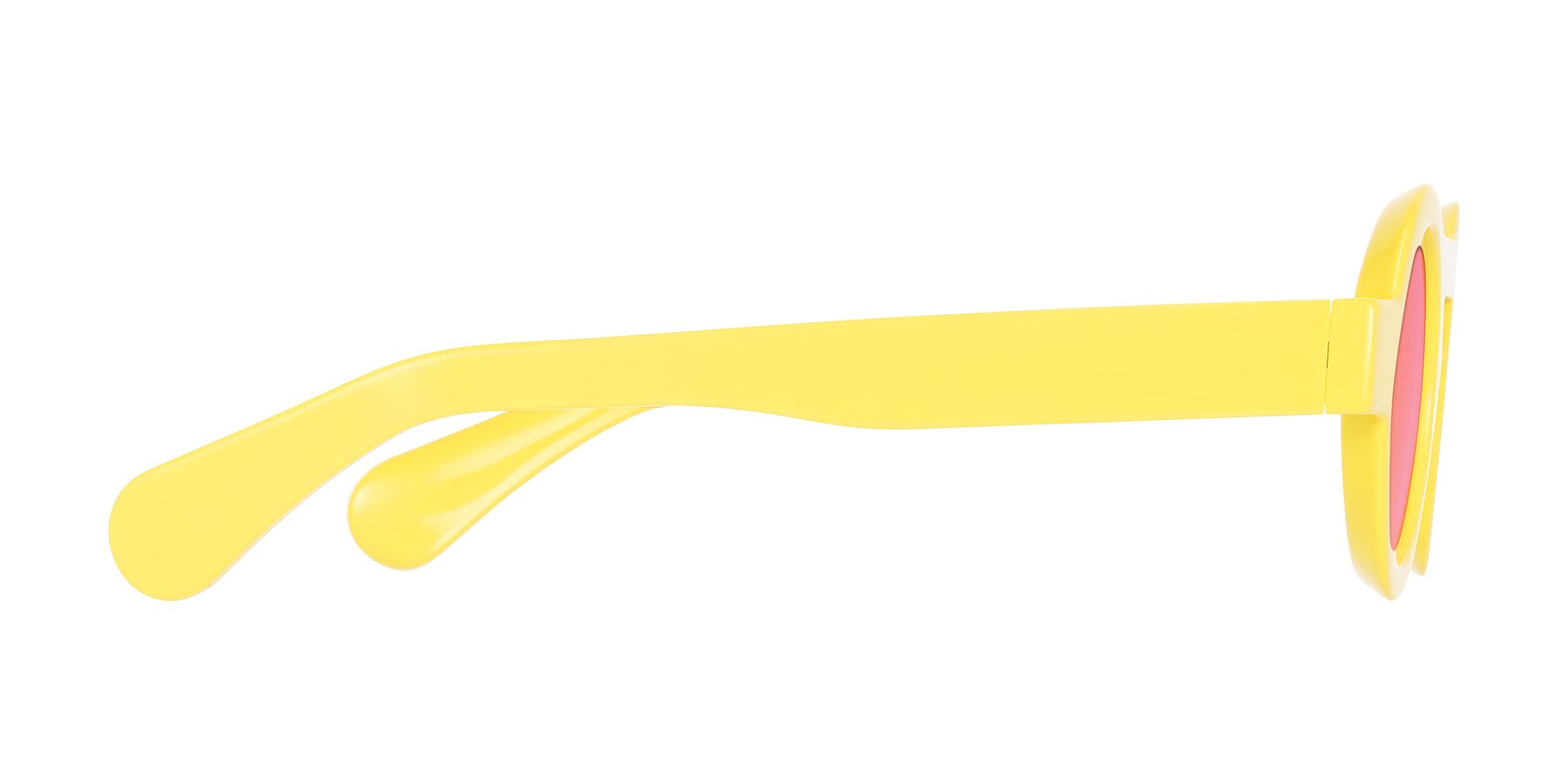 Side of Oboe in Lemon Yellow with Pink Tinted Lenses