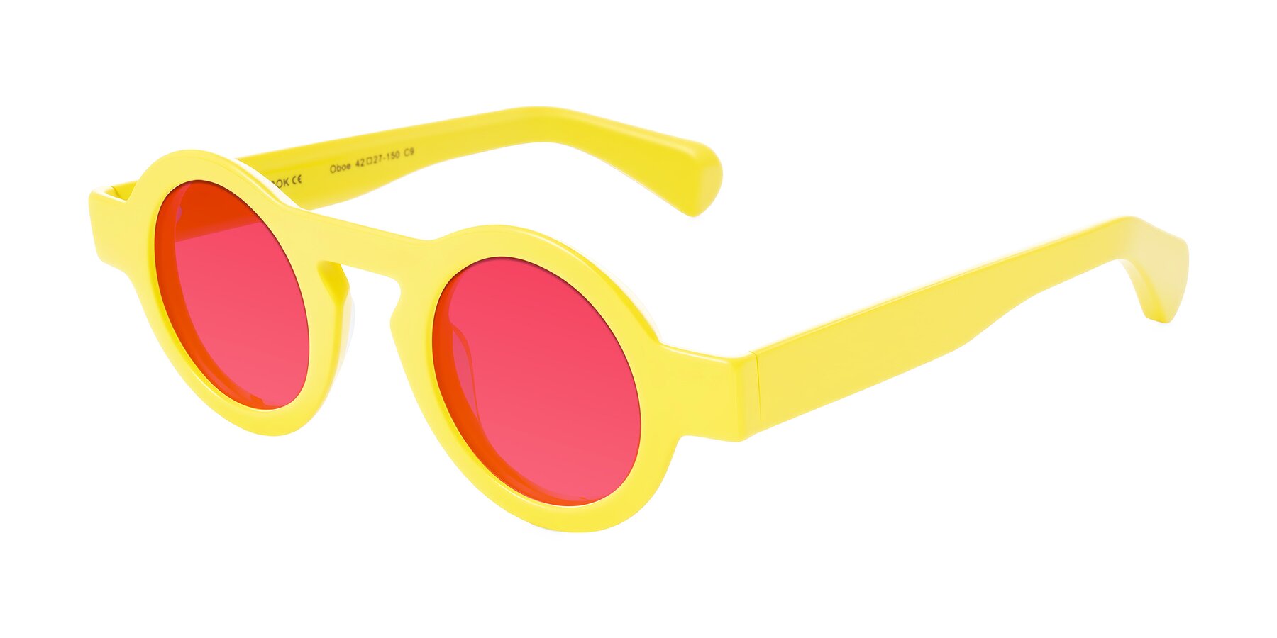 Angle of Oboe in Lemon Yellow with Red Tinted Lenses