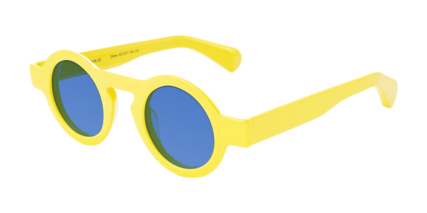 Angle of Oboe in Lemon Yellow with Blue Tinted Lenses