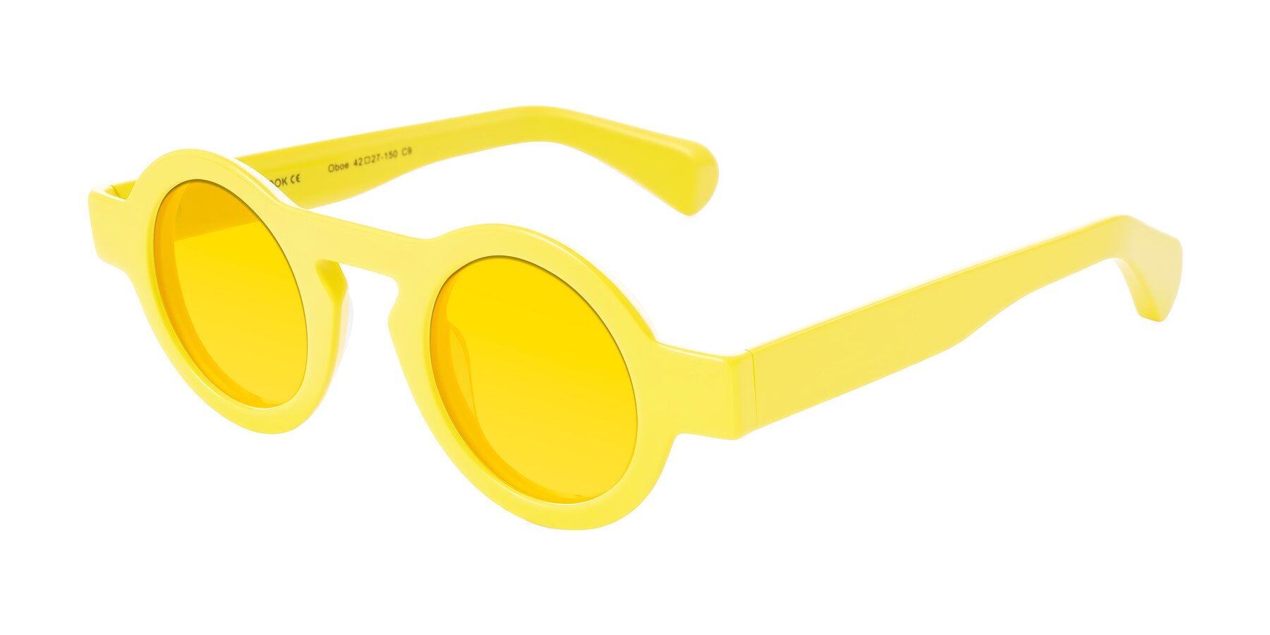 Angle of Oboe in Lemon Yellow with Yellow Tinted Lenses