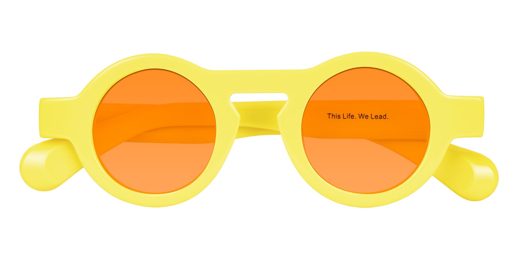 Folded Front of Oboe in Lemon Yellow with Orange Tinted Lenses