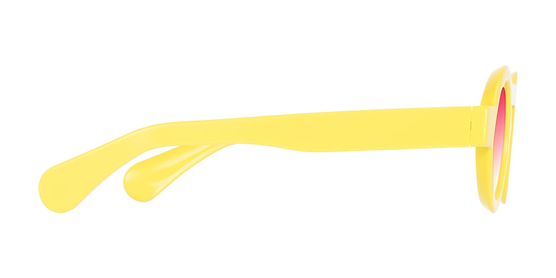 Side of Oboe in Lemon Yellow with Pink Gradient Lenses