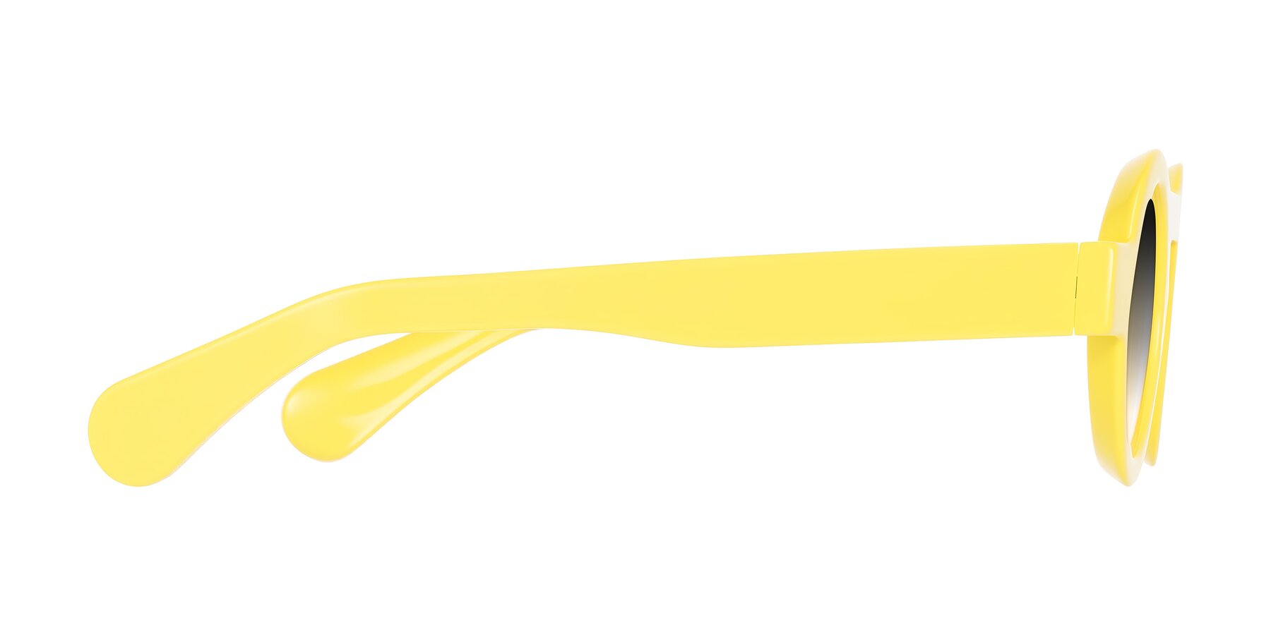 Side of Oboe in Lemon Yellow with Gray Gradient Lenses
