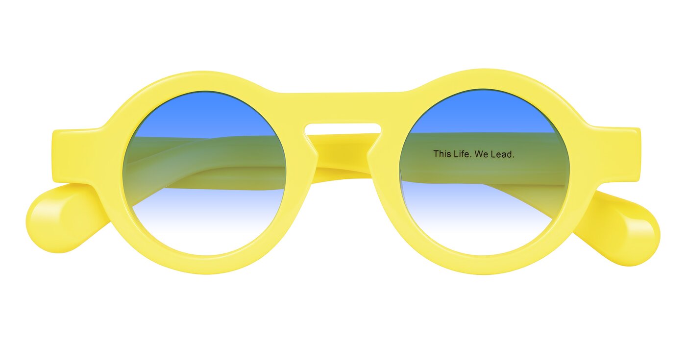 Oboe - Lemon Yellow Gradient Sunglasses