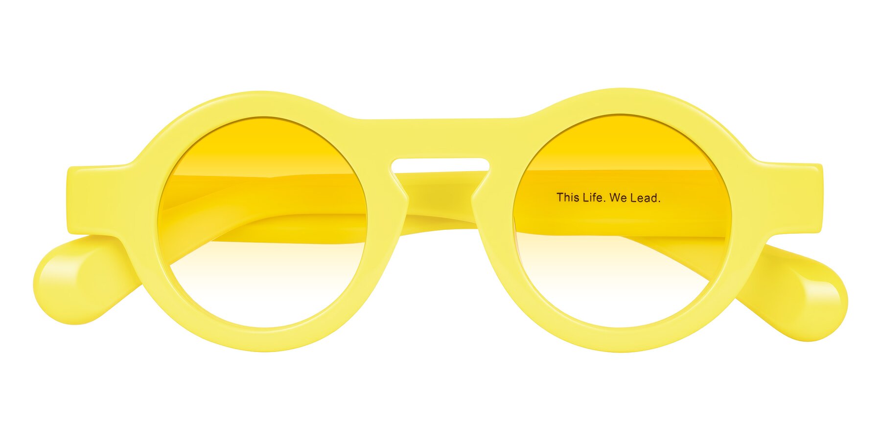 Folded Front of Oboe in Lemon Yellow with Yellow Gradient Lenses