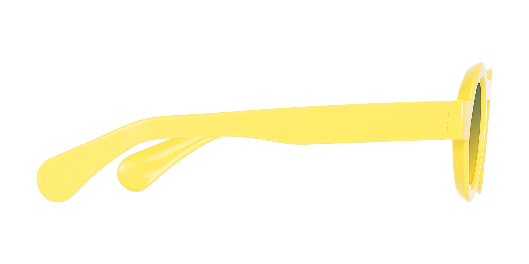 Side of Oboe in Lemon Yellow with Green / Yellow Gradient Lenses