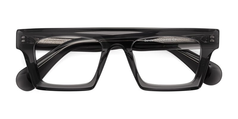 Senda - Translucent Gray Eyeglasses