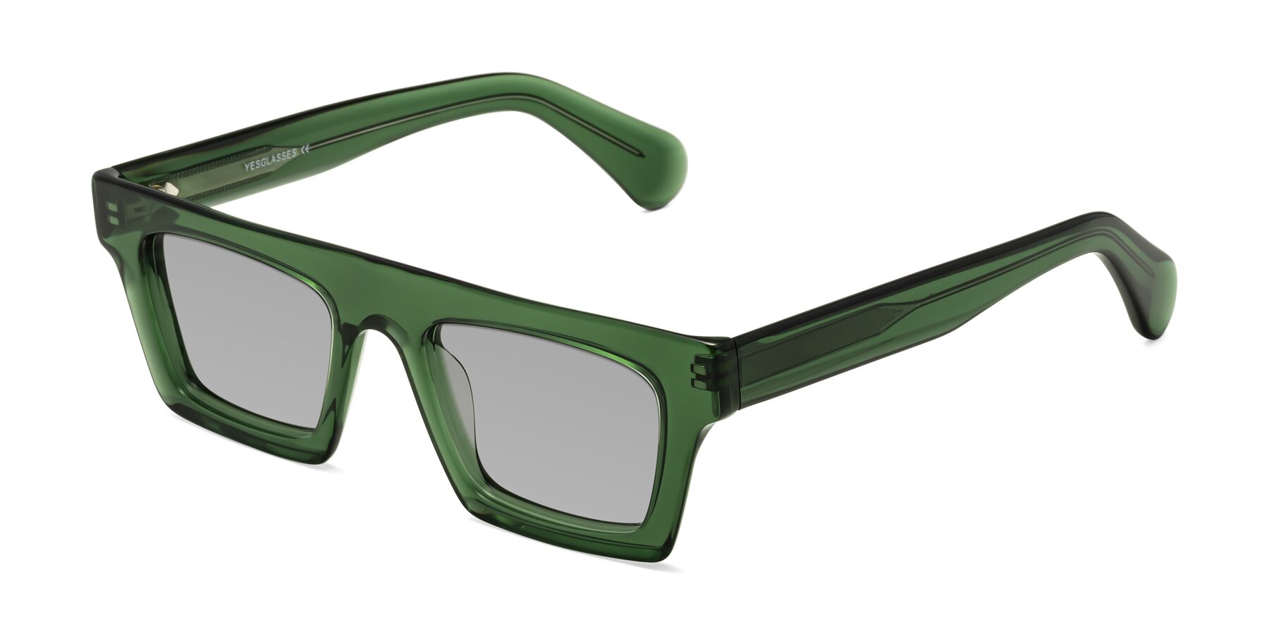 Angle of Senda in Jade Green with Light Gray Tinted Lenses