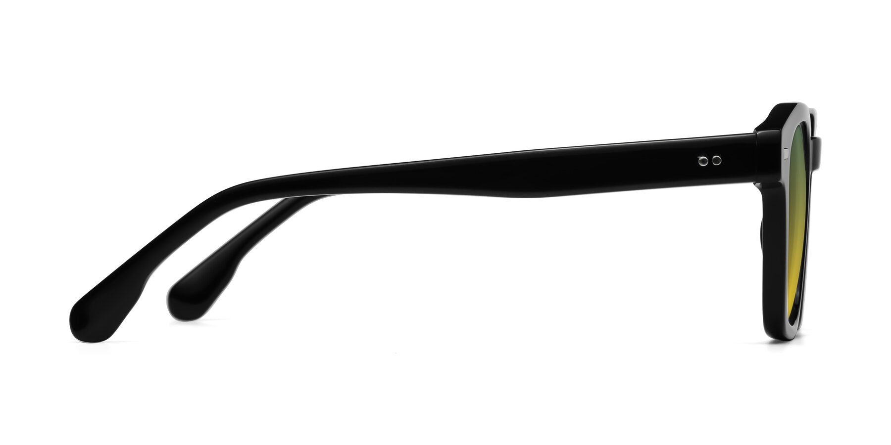Side of Finesse in Black with Green / Yellow Gradient Lenses