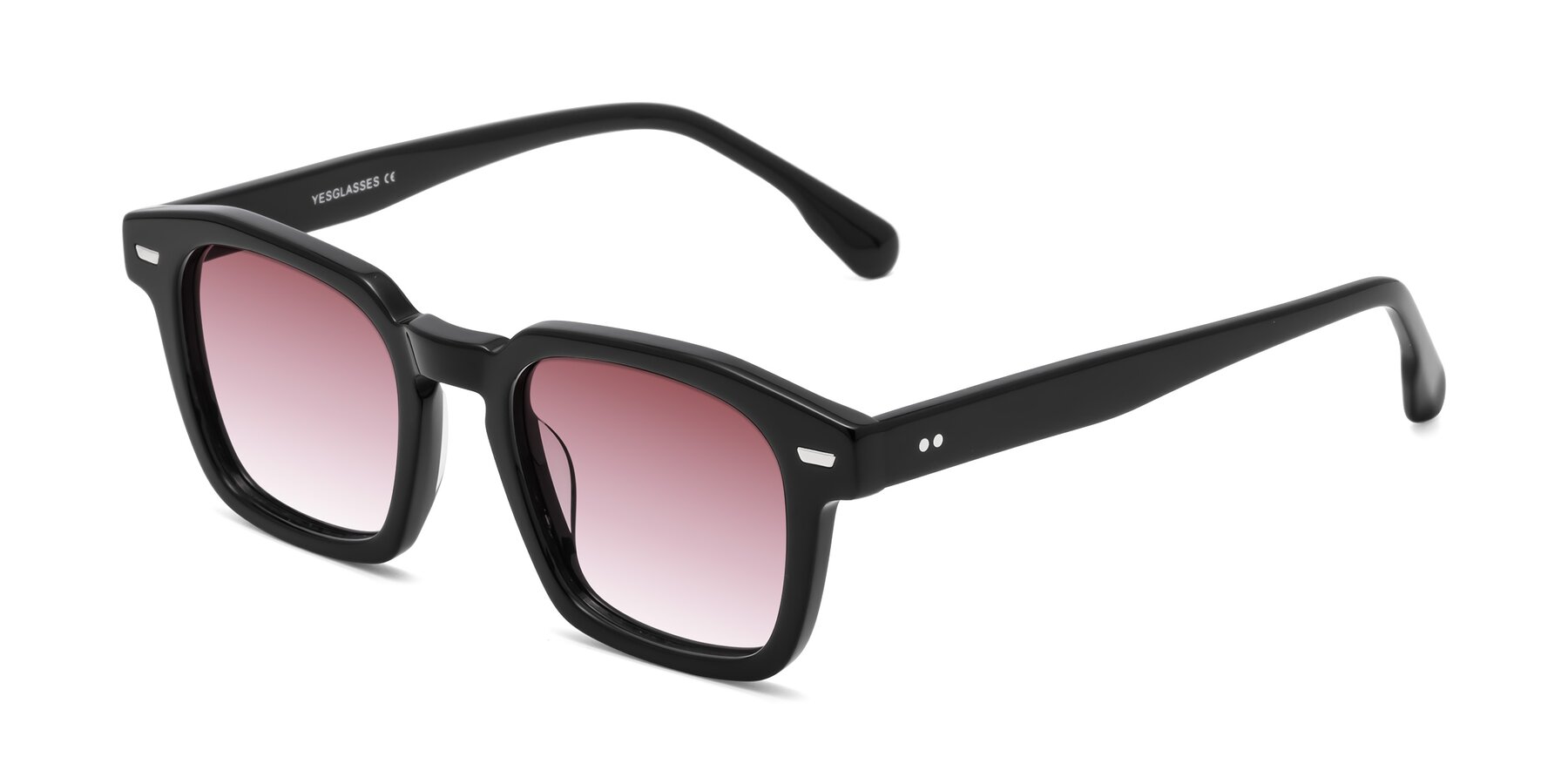 Angle of Finesse in Black with Garnet Gradient Lenses