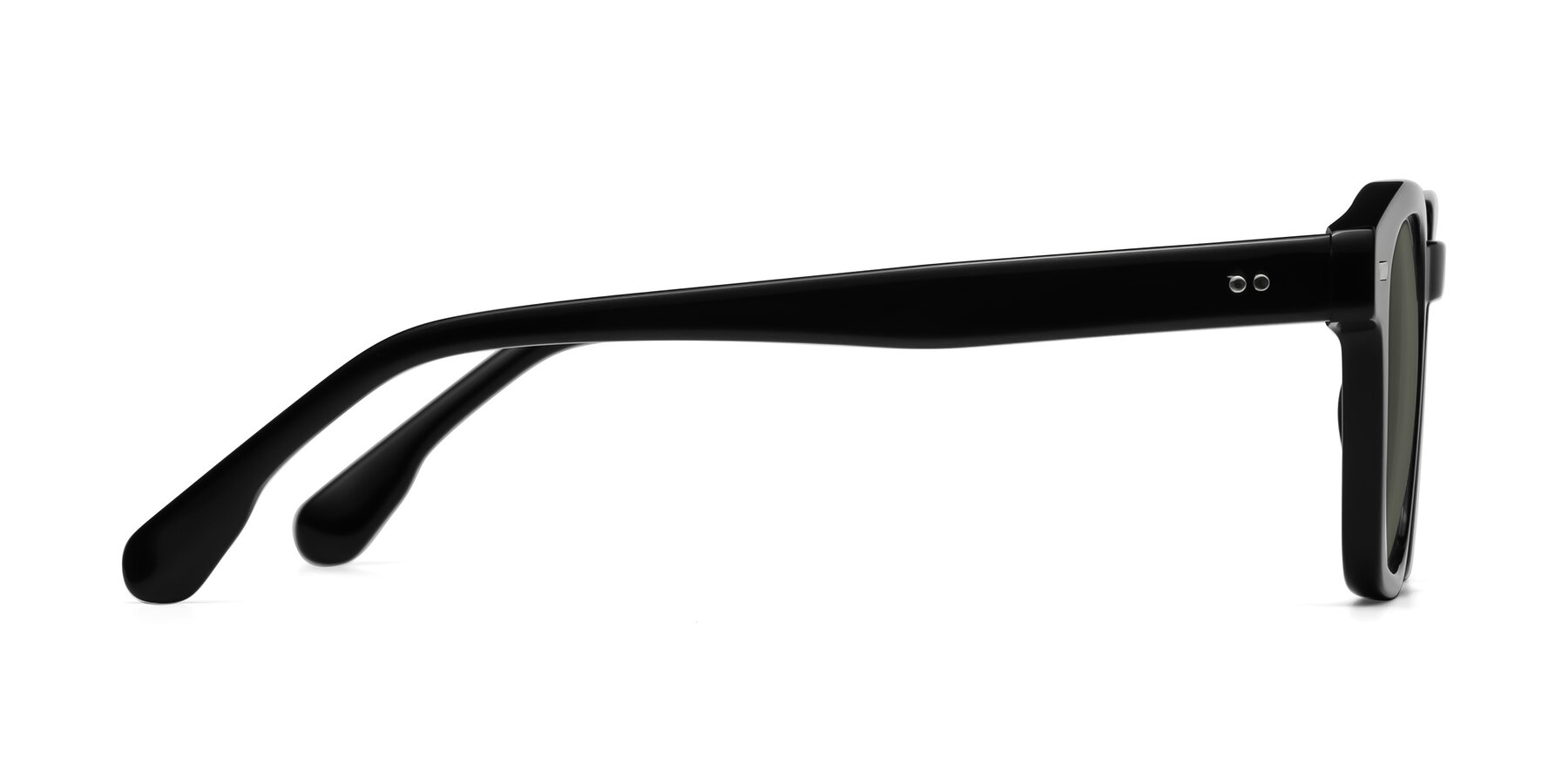 Side of Finesse in Black with Gray Polarized Lenses