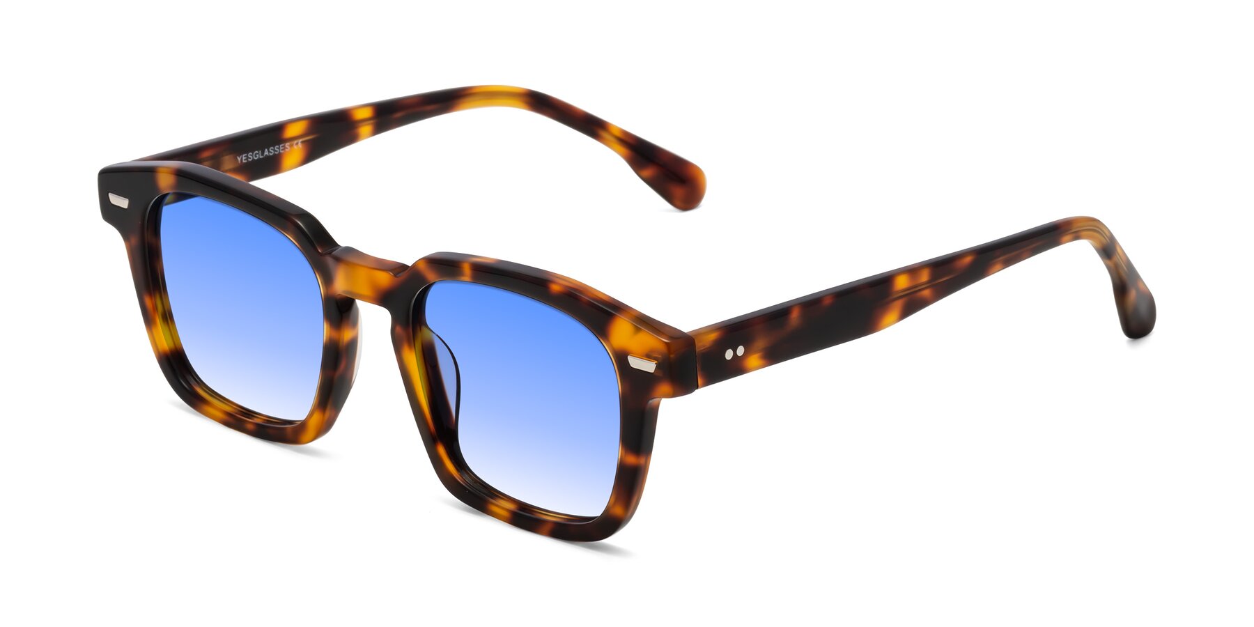 Angle of Finesse in Tortoise with Blue Gradient Lenses
