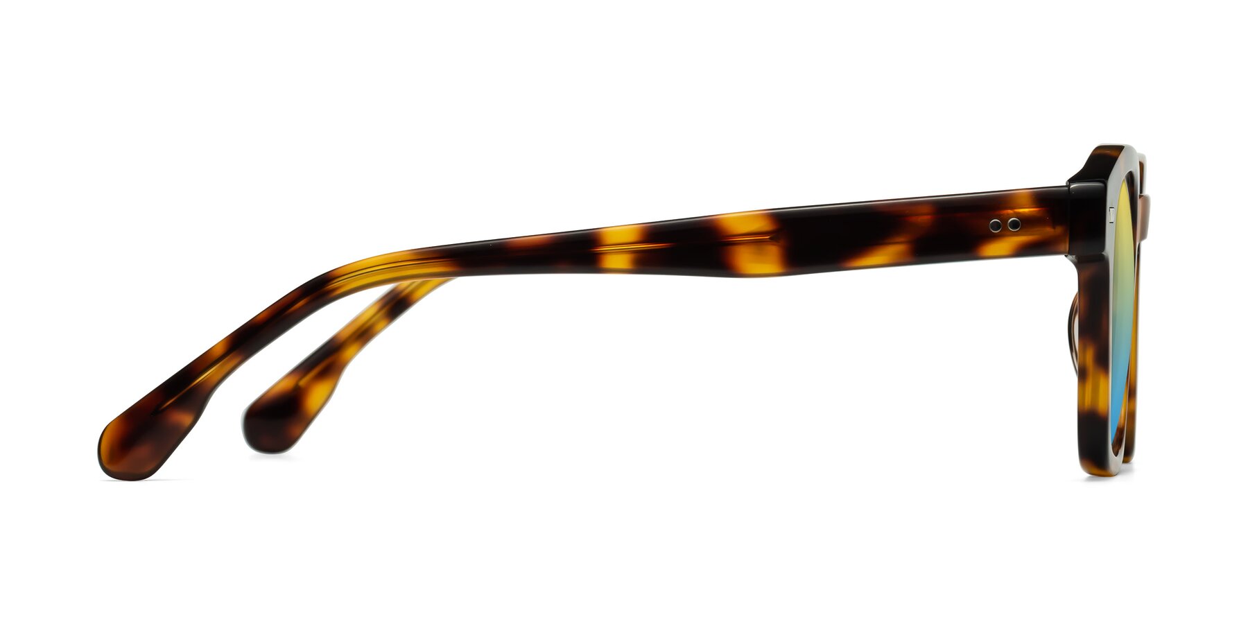 Side of Finesse in Tortoise with Yellow / Blue Gradient Lenses