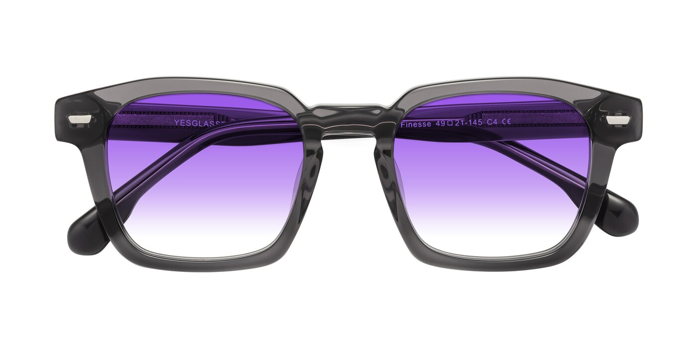 Finesse - Translucent Gray Gradient Sunglasses