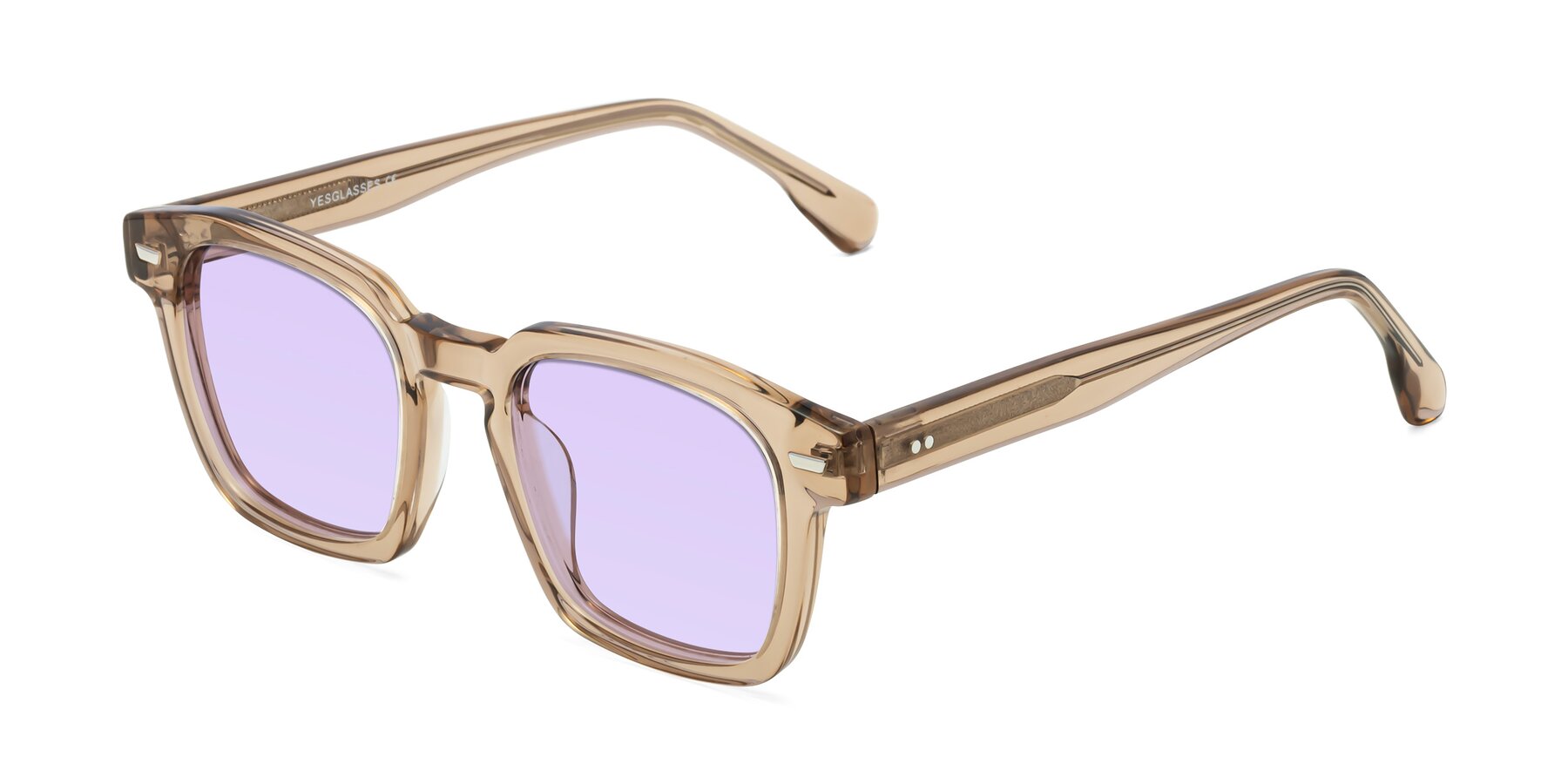 Angle of Finesse in Champagne with Light Purple Tinted Lenses