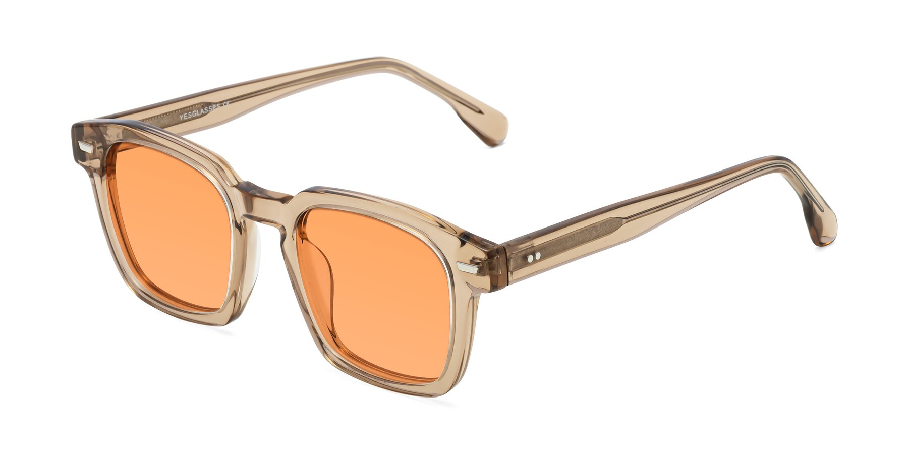 Angle of Finesse in Champagne with Medium Orange Tinted Lenses