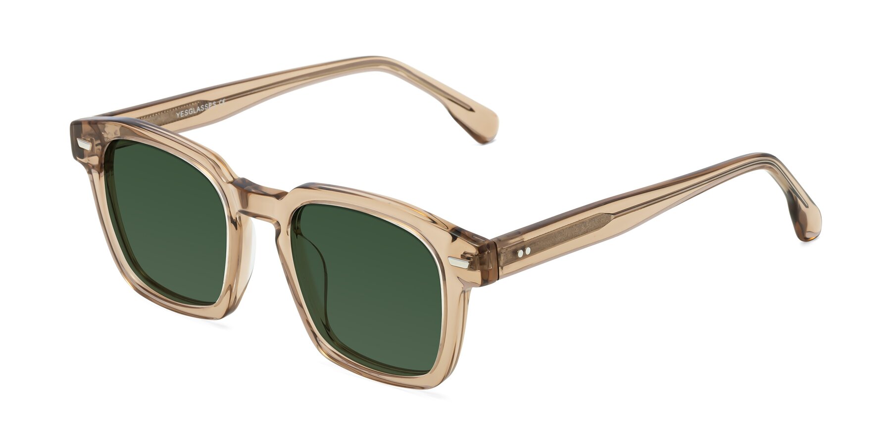 Angle of Finesse in Champagne with Green Tinted Lenses