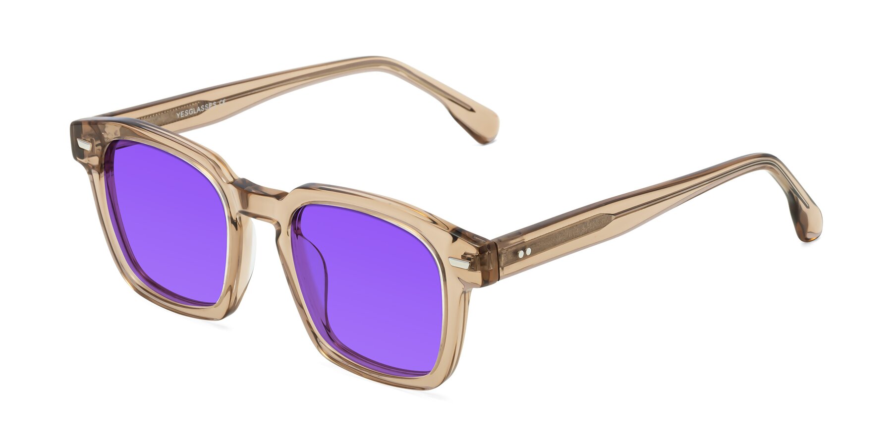 Angle of Finesse in Champagne with Purple Tinted Lenses