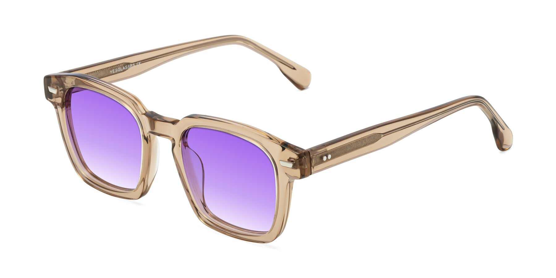 Angle of Finesse in Champagne with Purple Gradient Lenses