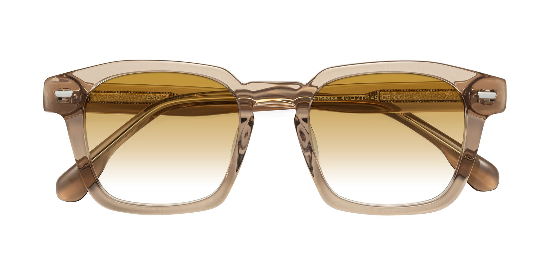 Folded Front of Finesse in Champagne with Champagne Gradient Lenses