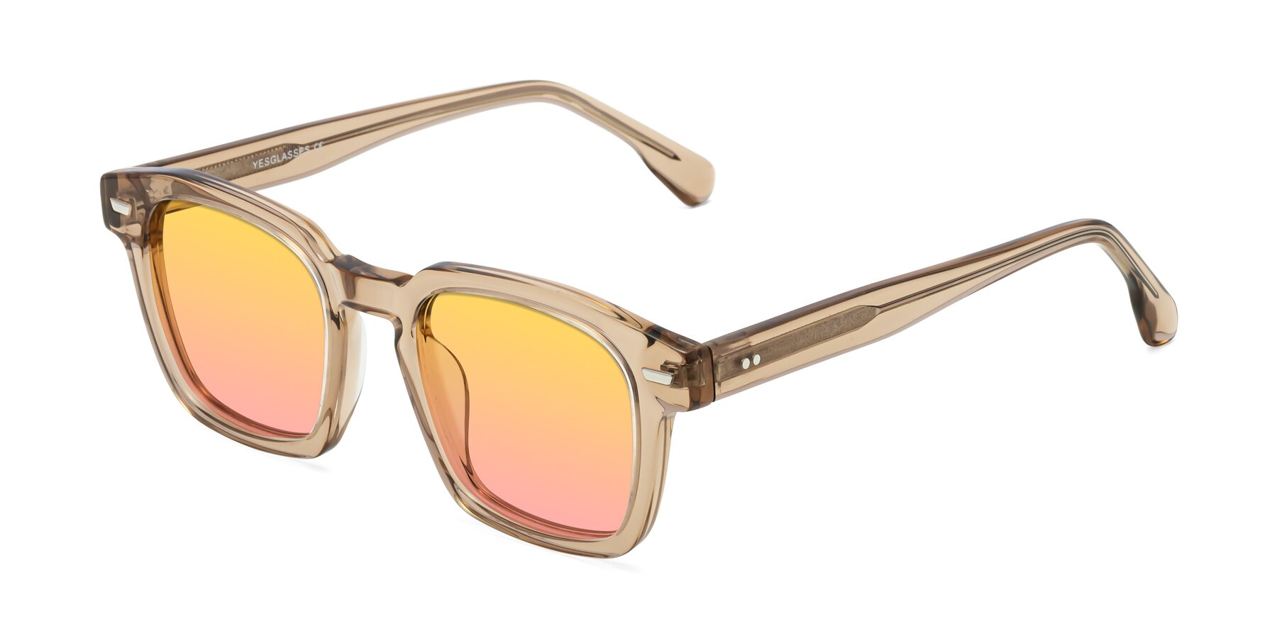 Angle of Finesse in Champagne with Yellow / Pink Gradient Lenses
