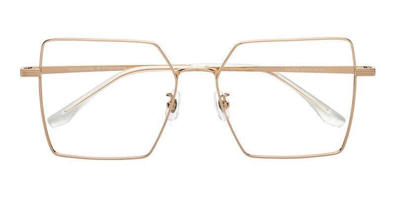 La Villa - Rose Gold Eyeglasses