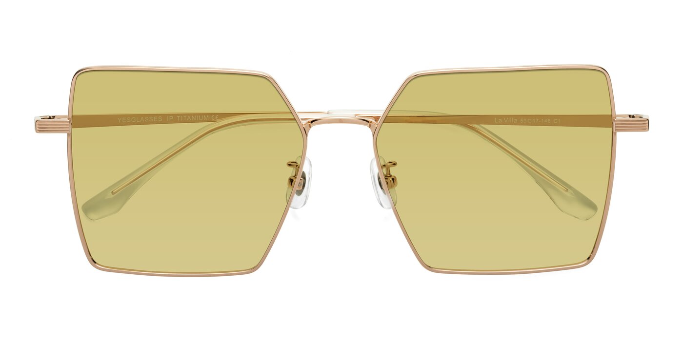 La Villa - Rose Gold Tinted Sunglasses