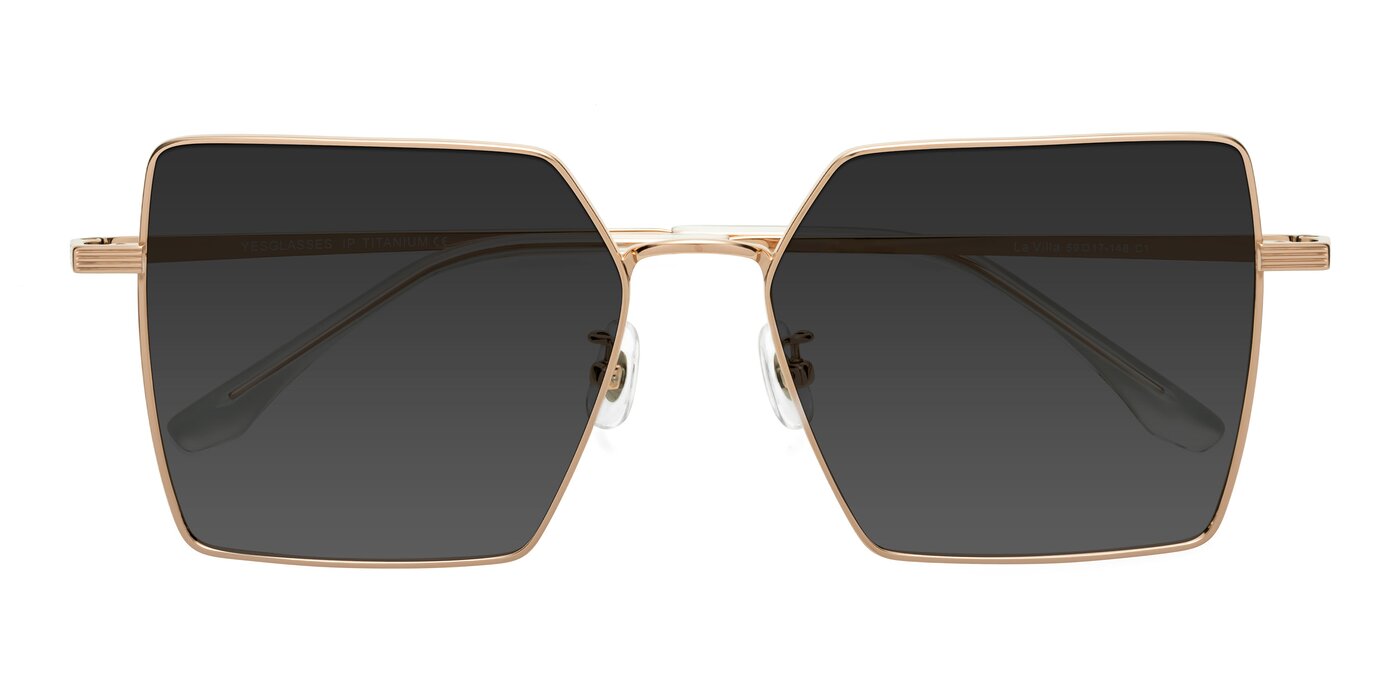 La Villa - Rose Gold Tinted Sunglasses