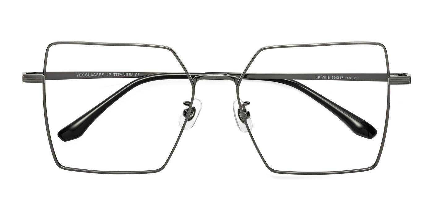 La Villa - Gunmetal Eyeglasses