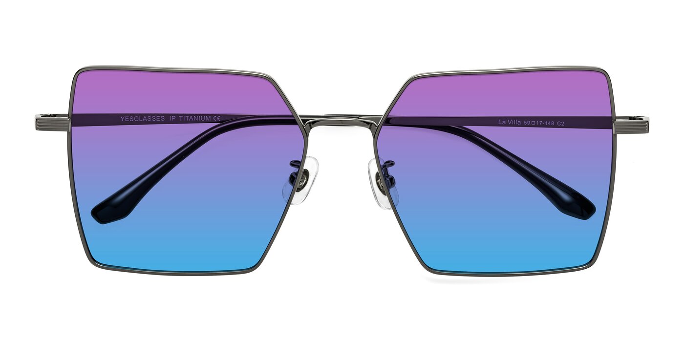 La Villa - Gunmetal Gradient Sunglasses