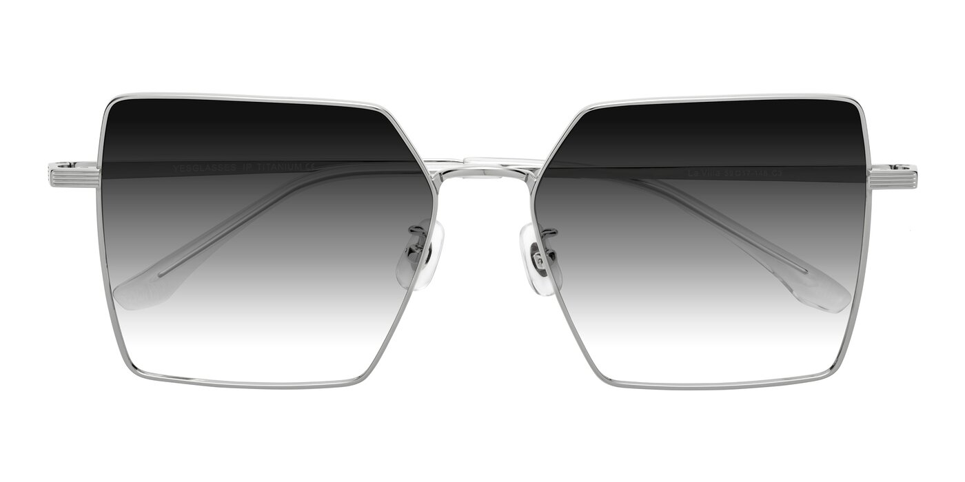 La Villa - Silver Gradient Sunglasses