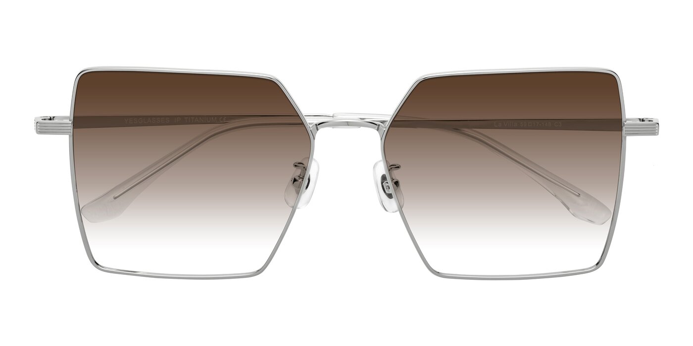 La Villa - Silver Gradient Sunglasses