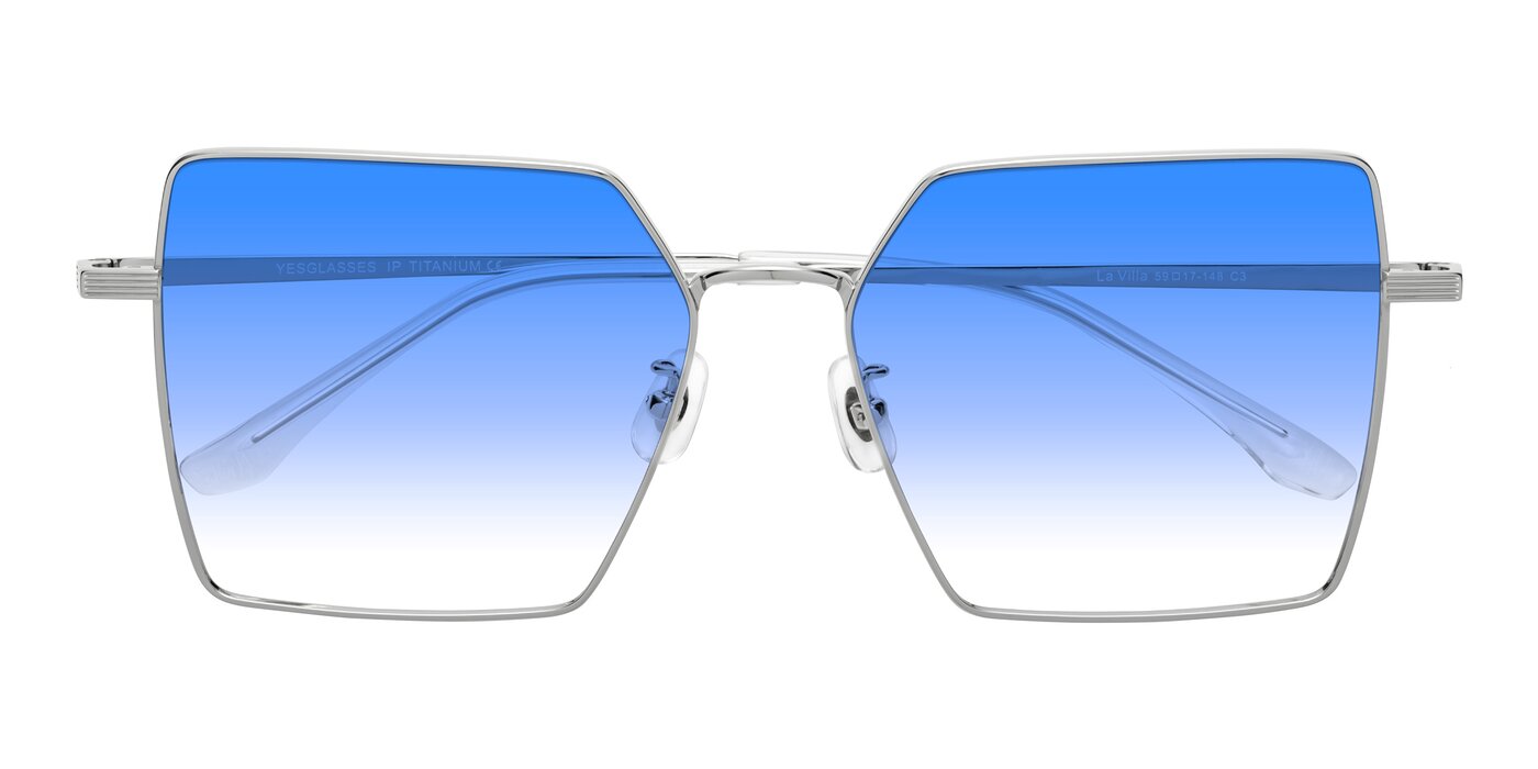 La Villa - Silver Gradient Sunglasses