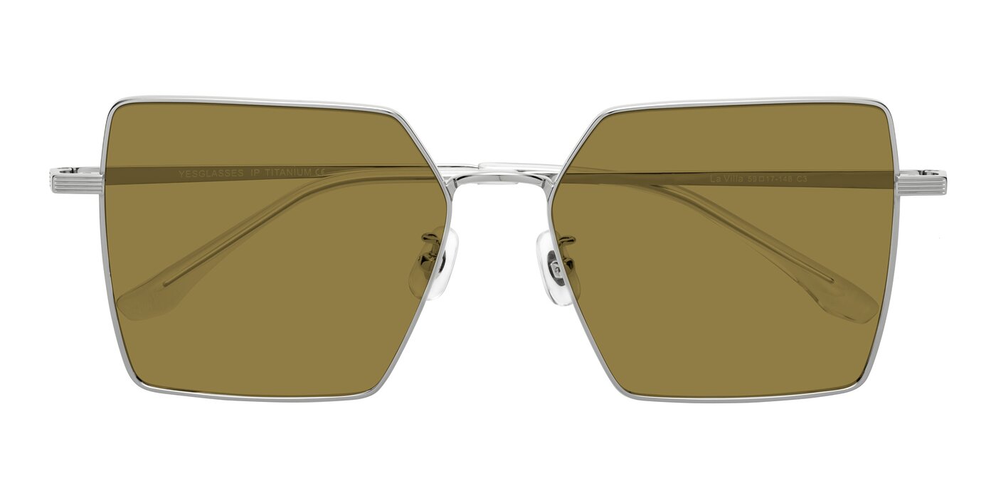 La Villa - Silver Polarized Sunglasses