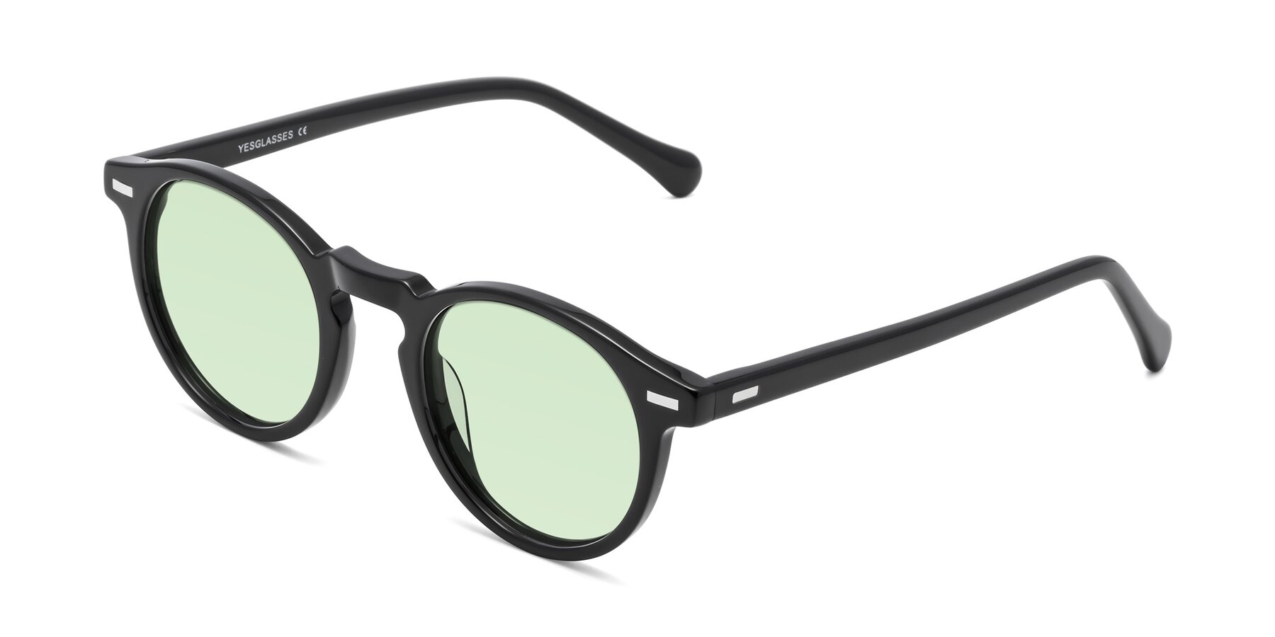 Angle of Anchorage in Black with Light Green Tinted Lenses