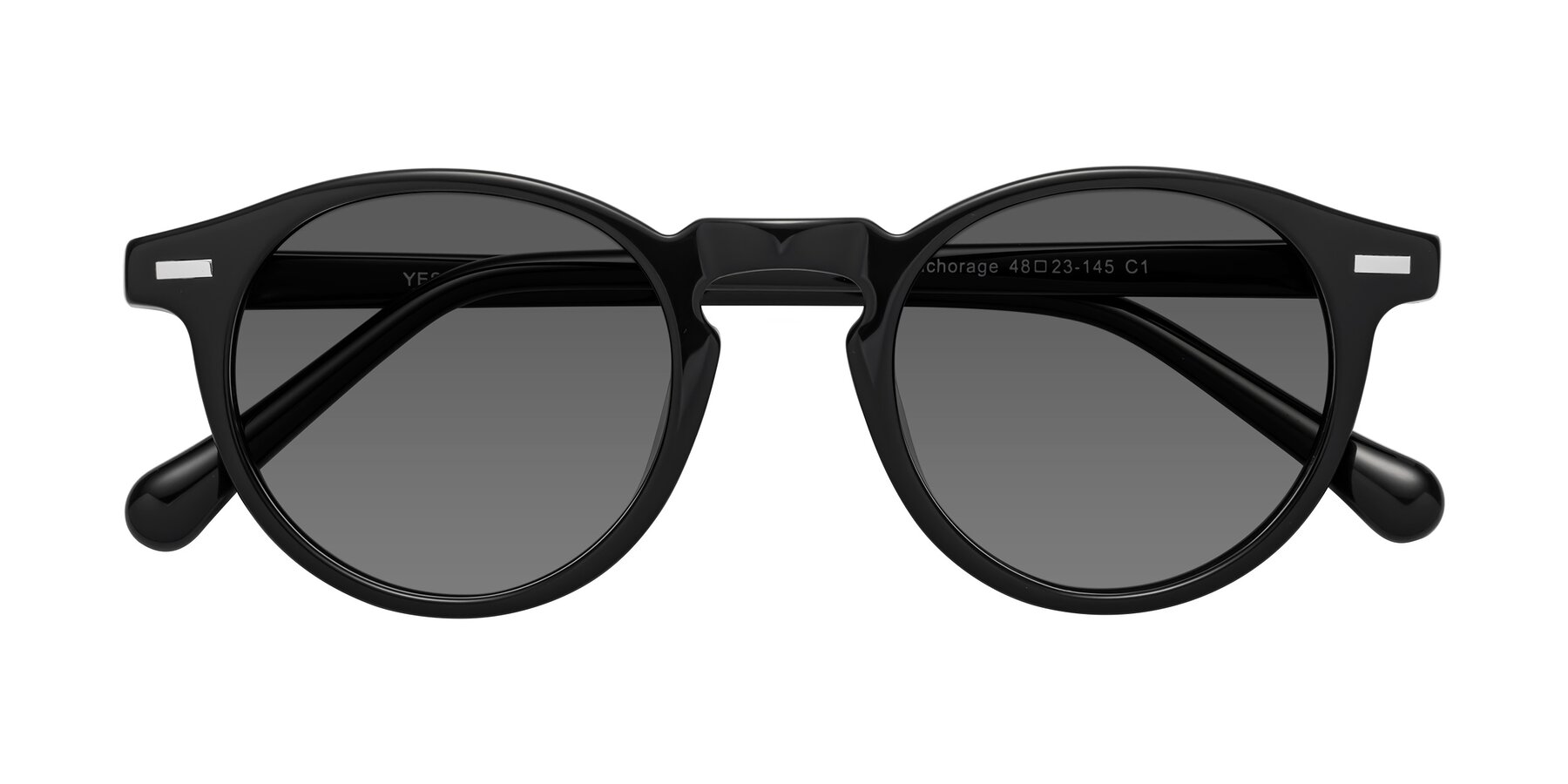 Folded Front of Anchorage in Black with Medium Gray Tinted Lenses
