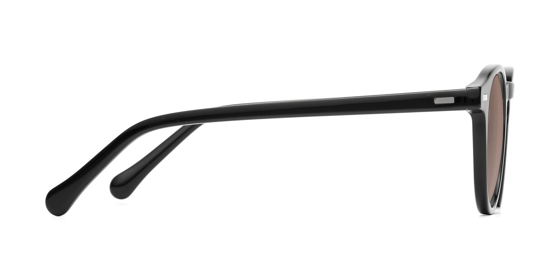 Side of Anchorage in Black with Medium Brown Tinted Lenses