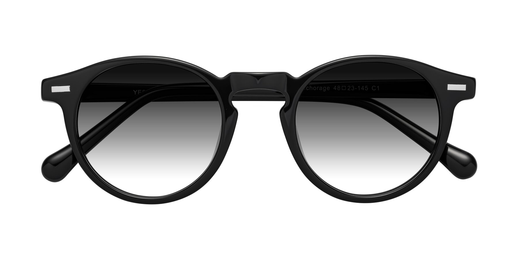 Folded Front of Anchorage in Black with Gray Gradient Lenses