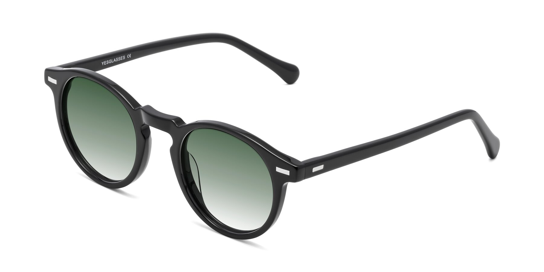 Angle of Anchorage in Black with Green Gradient Lenses