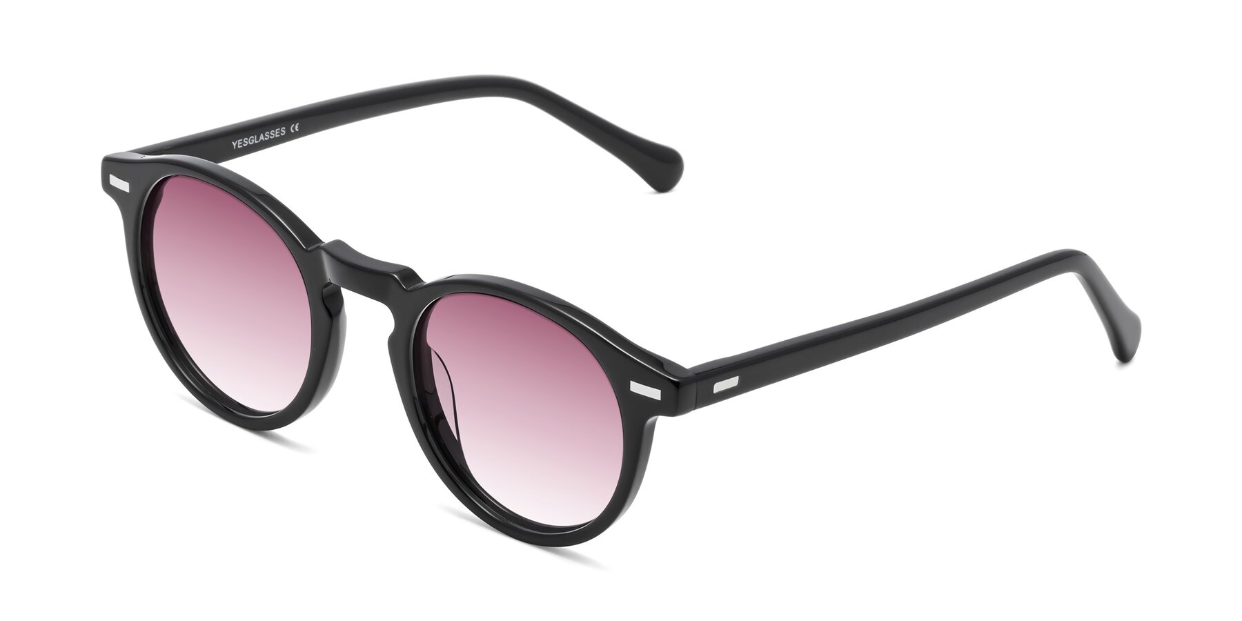 Angle of Anchorage in Black with Wine Gradient Lenses