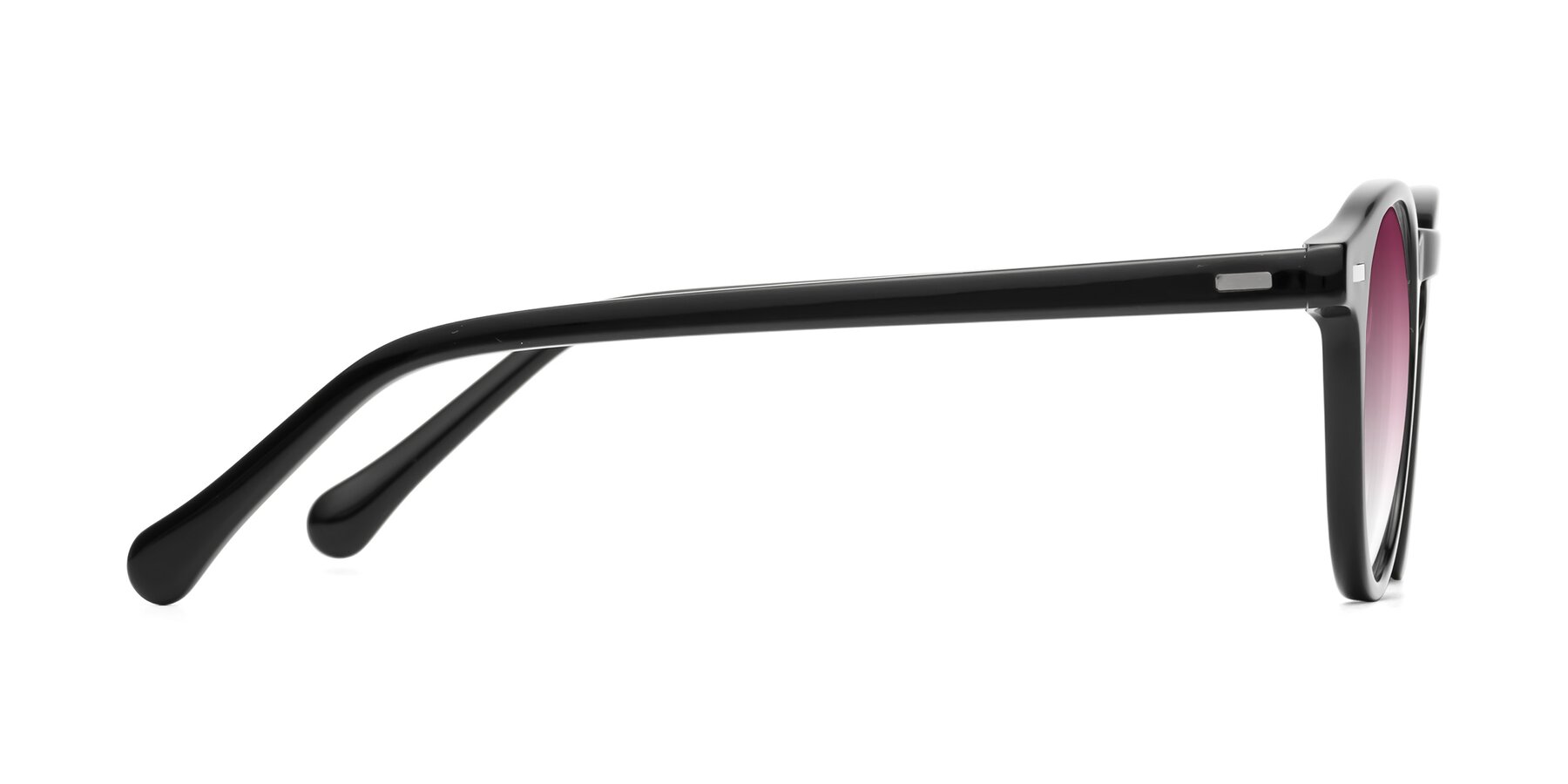 Side of Anchorage in Black with Wine Gradient Lenses