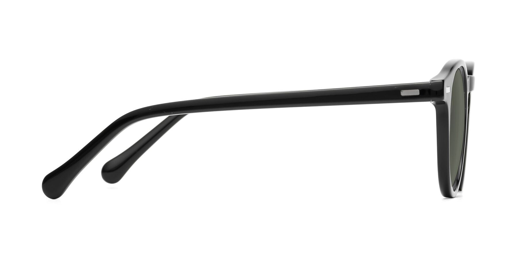 Side of Anchorage in Black with Gray Polarized Lenses