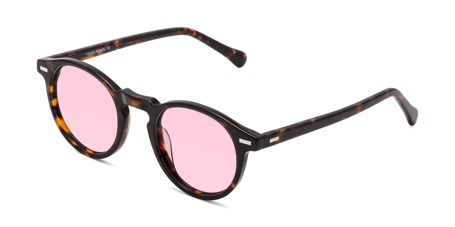 Angle of Anchorage in Tortoise with Light Pink Tinted Lenses