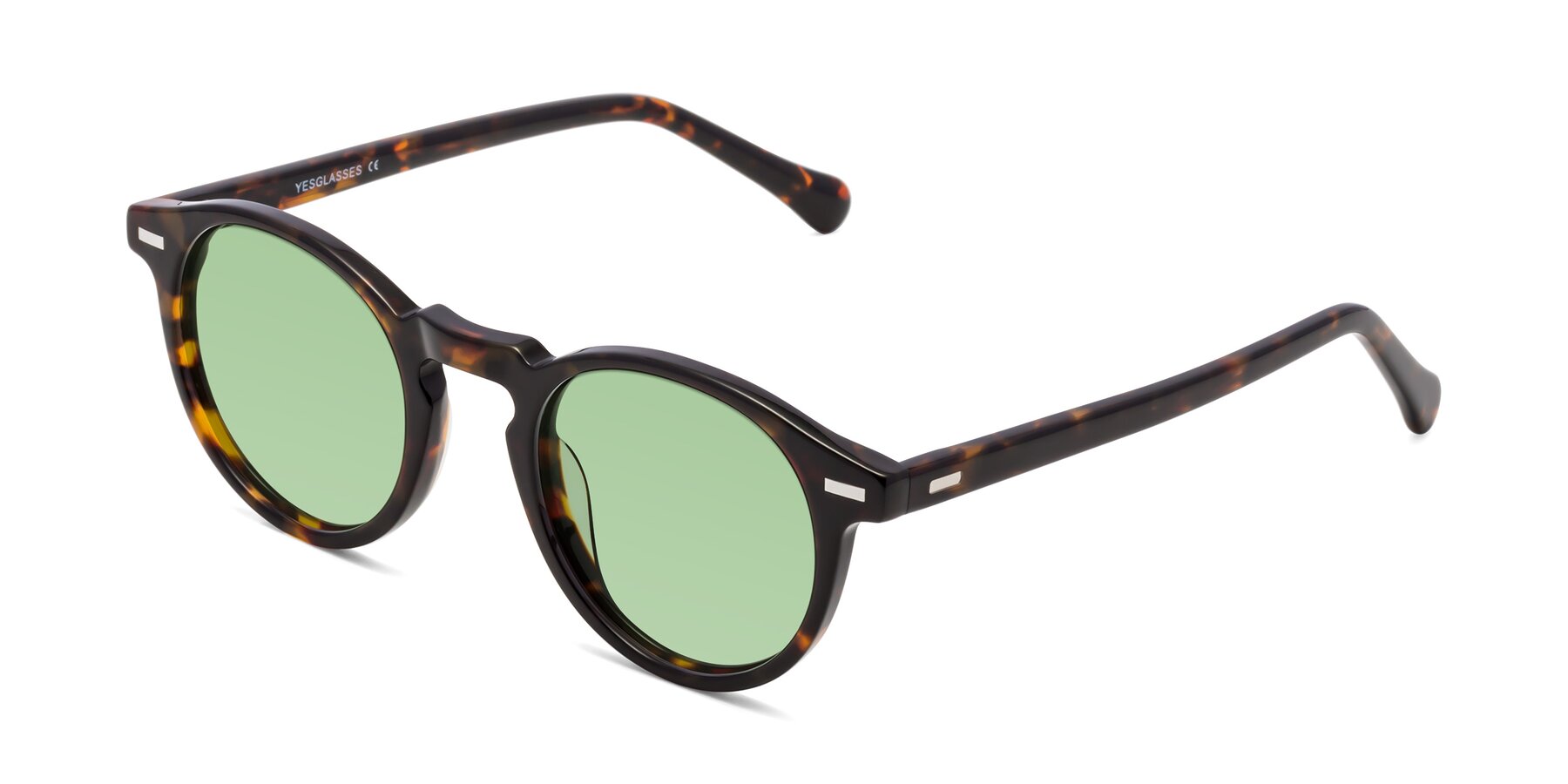 Angle of Anchorage in Tortoise with Medium Green Tinted Lenses